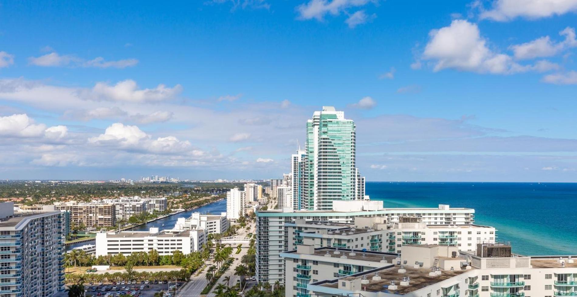 Ocean View 1 Bed On The Beach 19Th Floor Hollywood Hallandale Beach Exterior foto